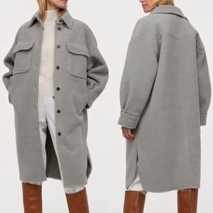 H&M Faux Sherling Shacket.